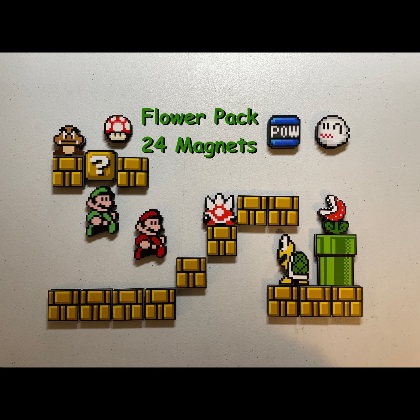Flower Pack - Magnets - Nintendo Super Mario Brothers 3!