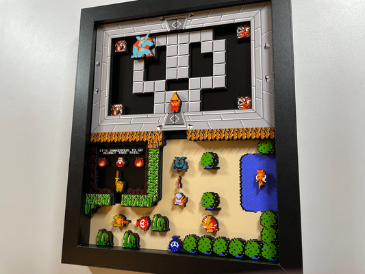 The Legend of Zelda - NES - 8x10 Shadow Box!