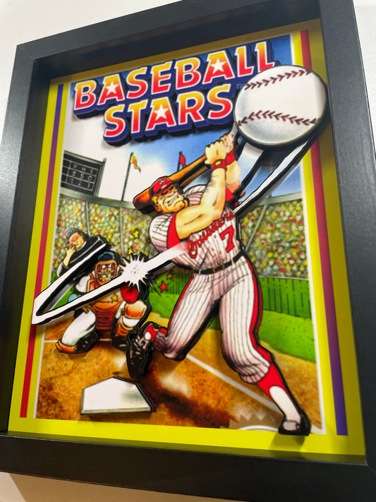 Baseball Stars - NES - 8x10" Shadow Box
