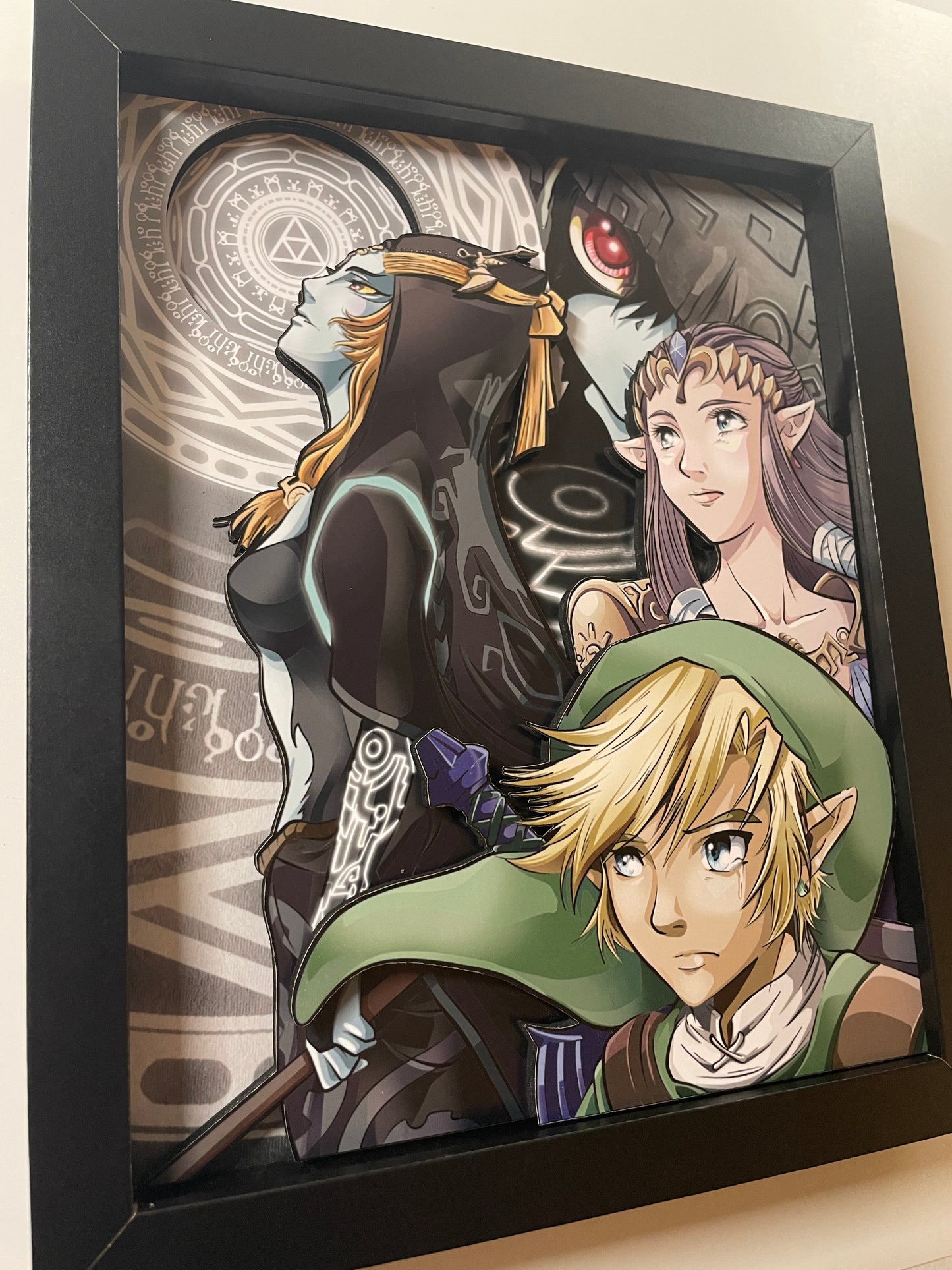 Legend of Zelda - Twilight Princess - Midna Departure - 8x10" Shadow Box!