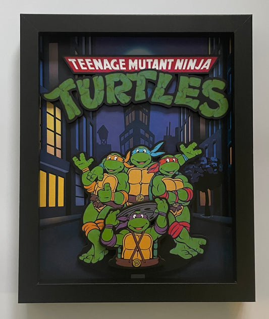 Ninja Turtles - 3D 8x10 Shadow Box! Classic TMNT