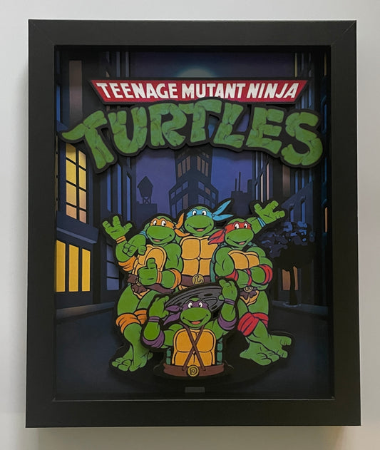 Ninja Turtles - 3D 8x10 Shadow Box! Classic TMNT