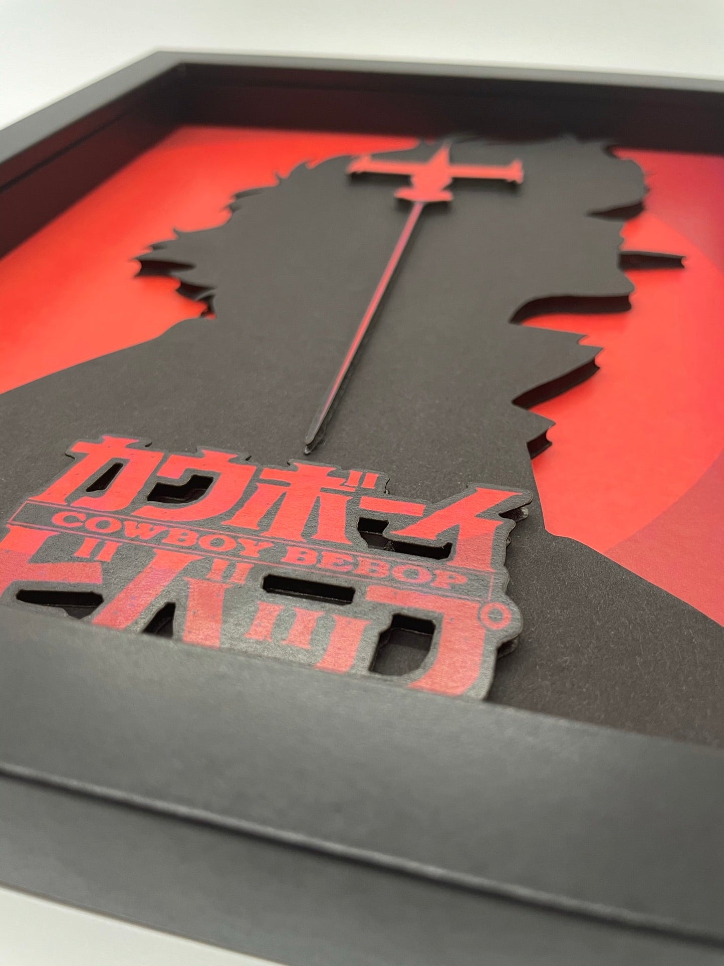 Cowboy Bebop 8 x10 3D Shadow Box! Spike and Swordfish II