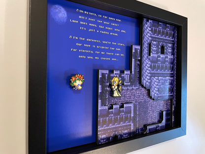 Celes at the Opera House - Final Fantasy VI - 8x10 3D Shadow Box!