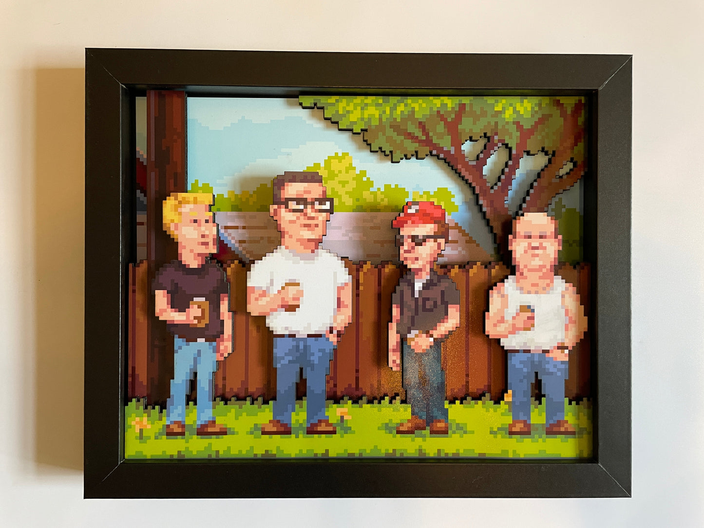 King of the Hill - 16-Bit - 8x10 3D Shadow Box!