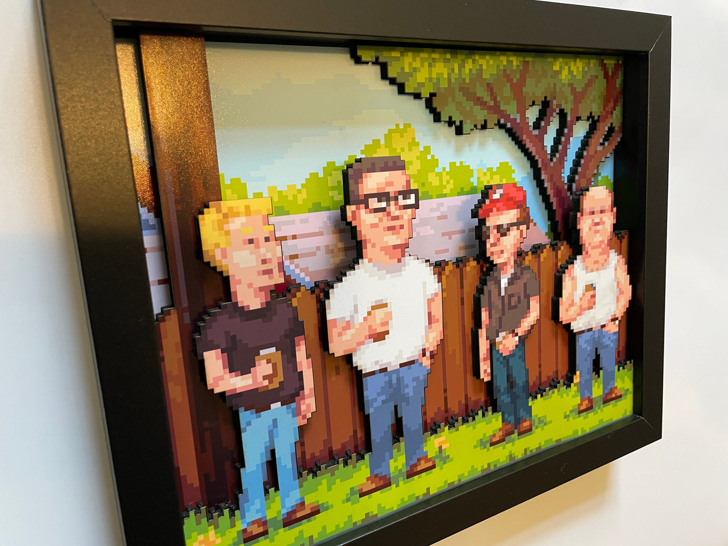 King of the Hill - 16-Bit - 8x10 3D Shadow Box!