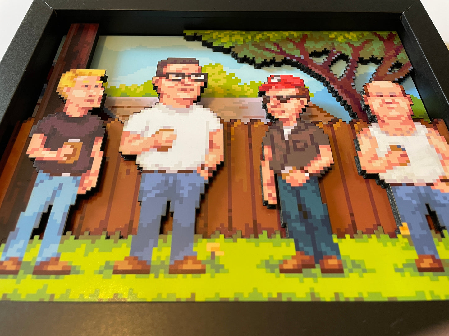 King of the Hill - 16-Bit - 8x10 3D Shadow Box!