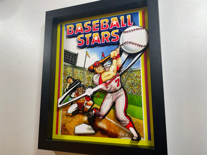 Baseball Stars - NES - 8x10" Shadow Box