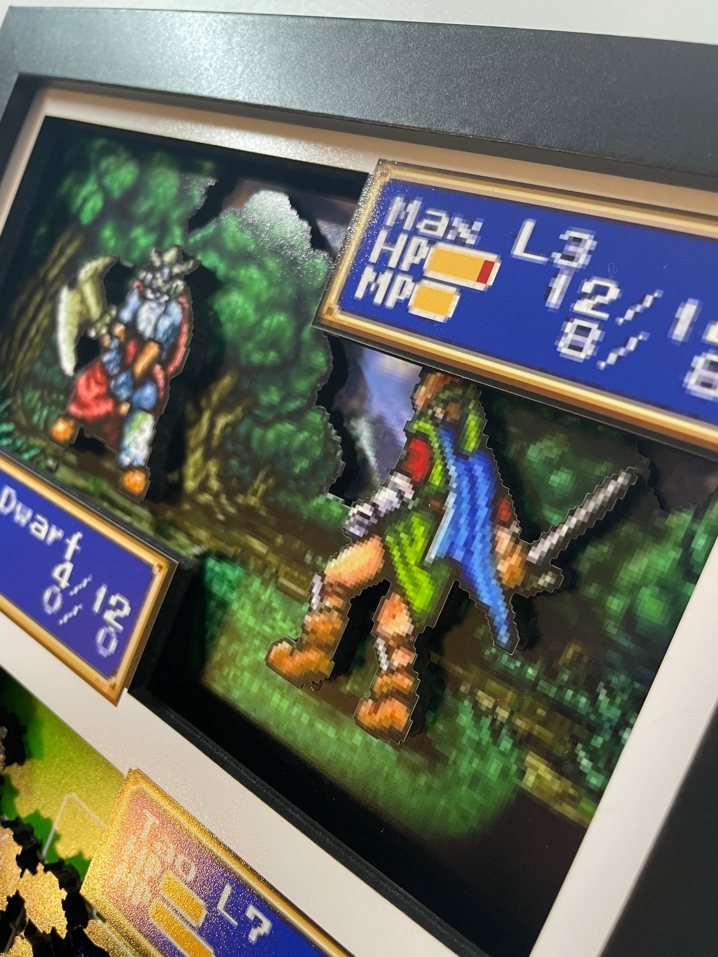 Shining Force - Sega Genesis - 8x10" Shadow Box!