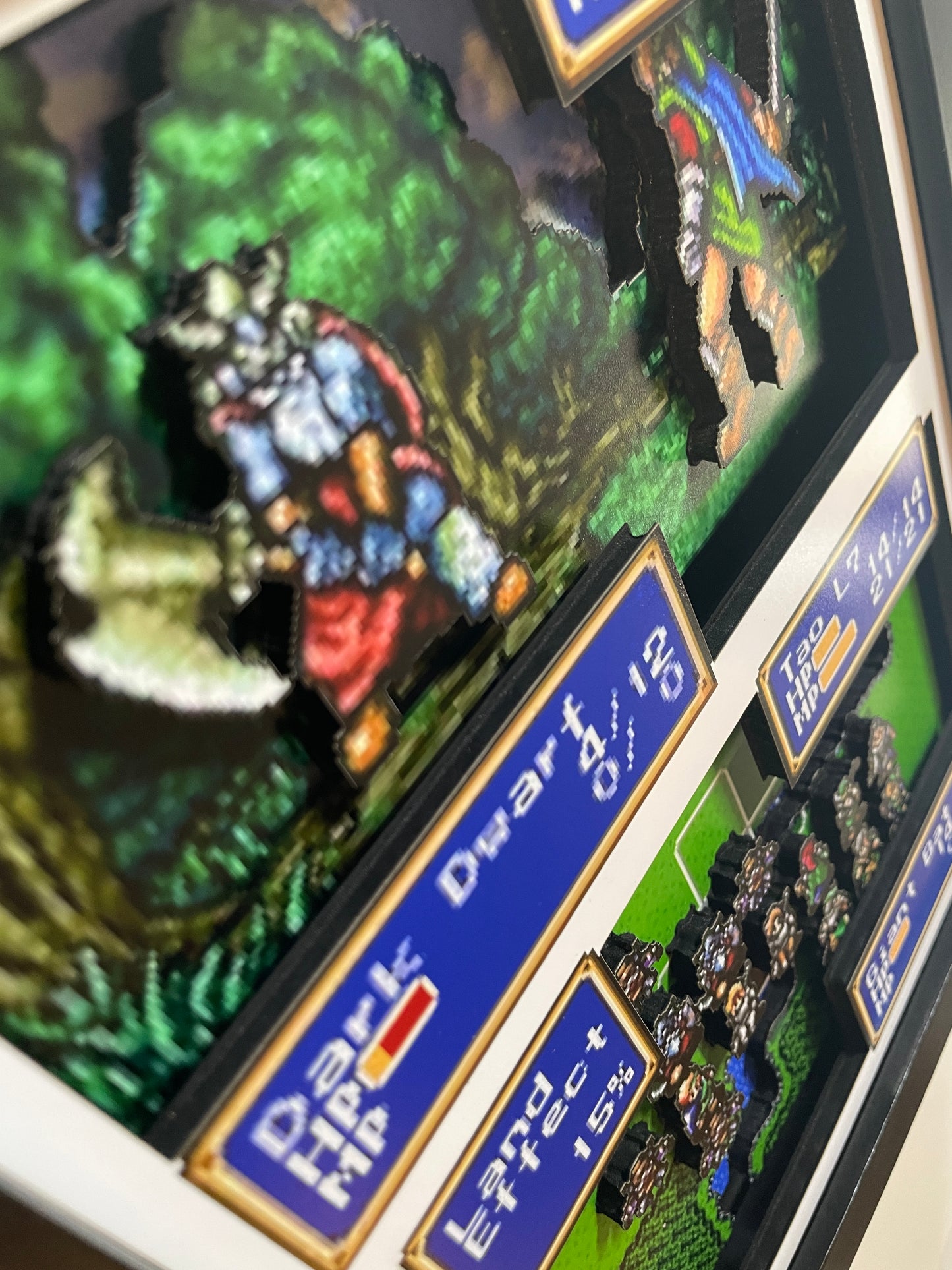 Shining Force - Sega Genesis - 8x10" Shadow Box!