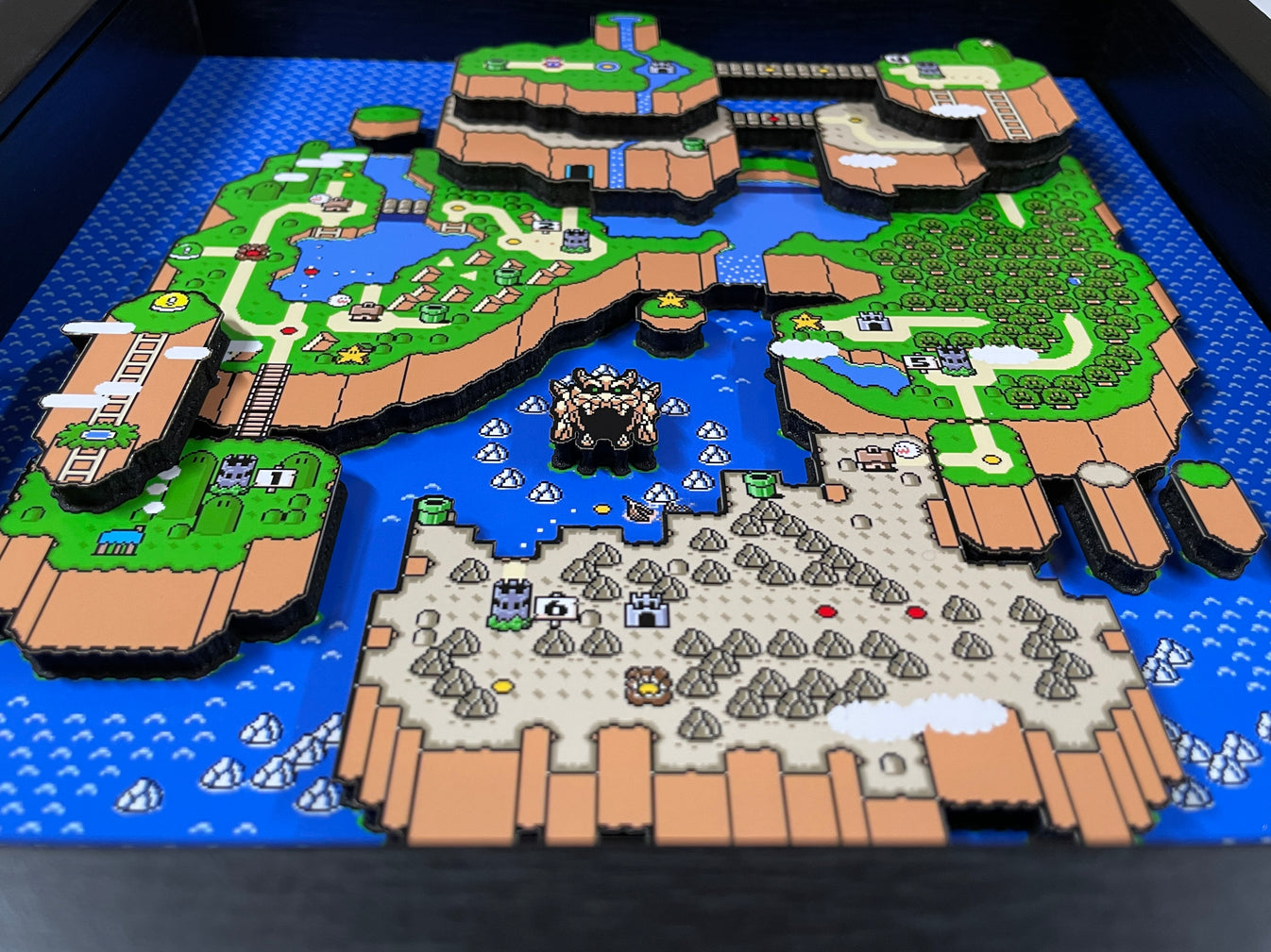 Super Mario World - SNES Overworld Map - 9x9