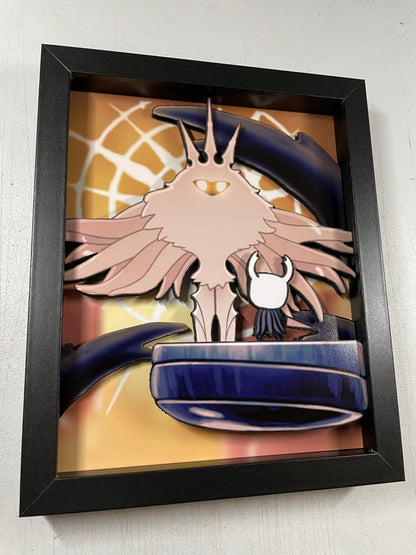 Hollow Knight - The Radiance - 8x10" 3D Shadow Box!