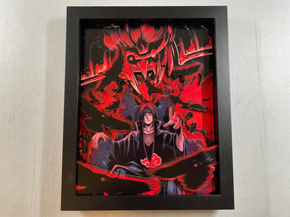 Naruto - Itachi - 3D 8x10 Shadow Box!