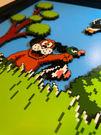 Duck Hunt - NES - 11x14" 3D Shadow Box!