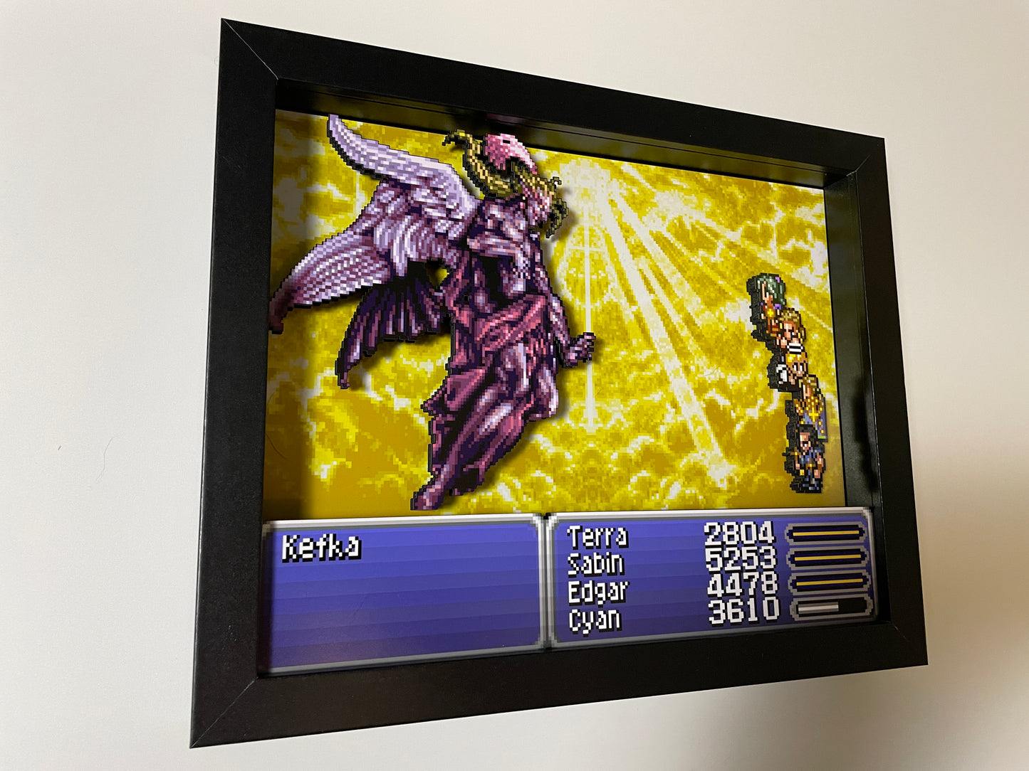 Kefka Boss Fight - Final Fantasy 6 - 8x10" 3D Shadow Box!