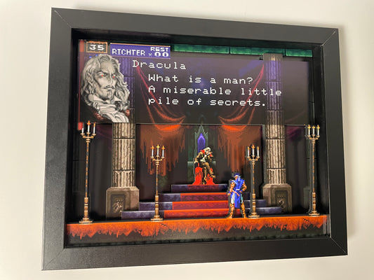 Castlevania - Symphony of the Night 8x10 3D Shadow Box!