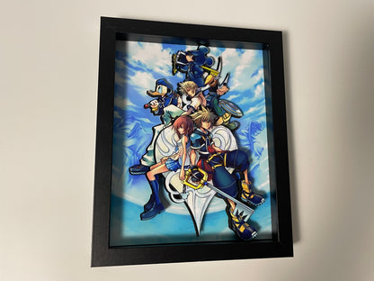 Kingdom Hearts 2 - Playstation - 8x10 3D Shadow Box!