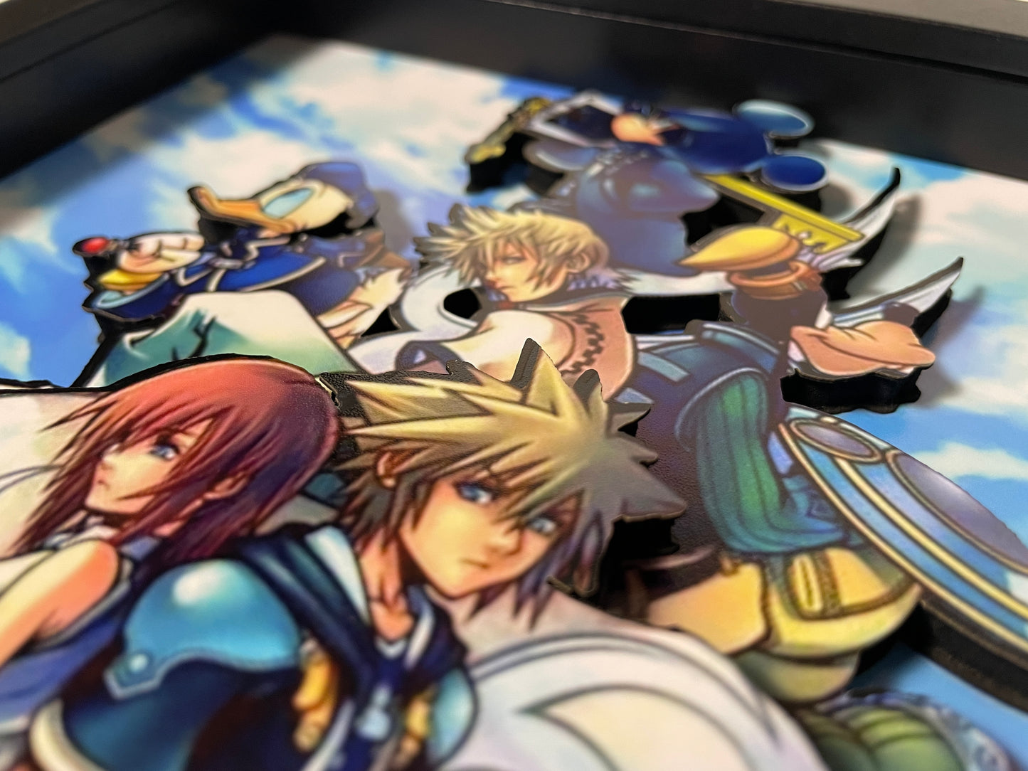 Kingdom Hearts 2 - Playstation - 8x10 3D Shadow Box!