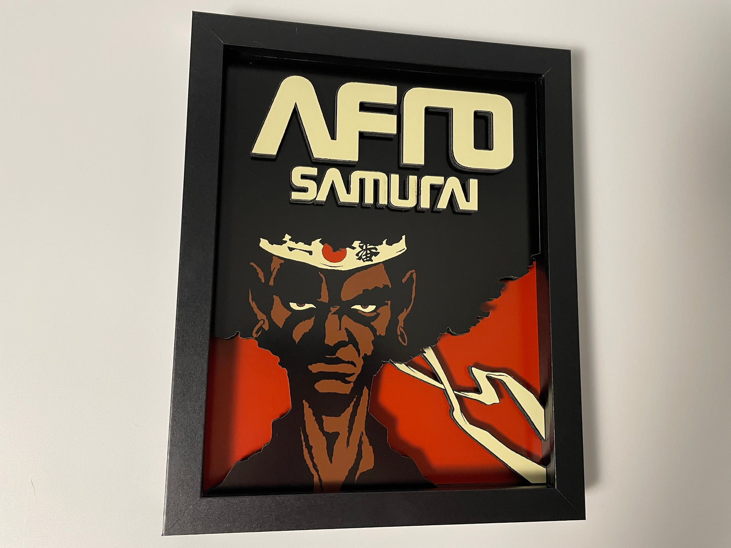 Afro Samurai - 8x10" 3D Shadow Box!