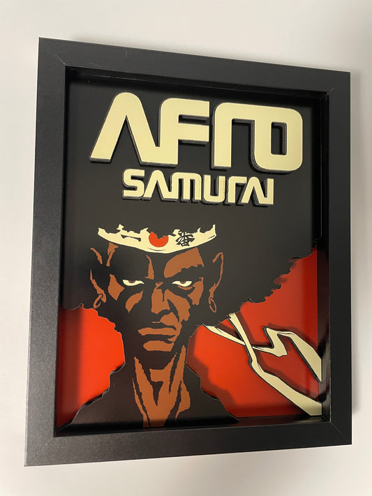 Afro Samurai - 8x10" 3D Shadow Box!