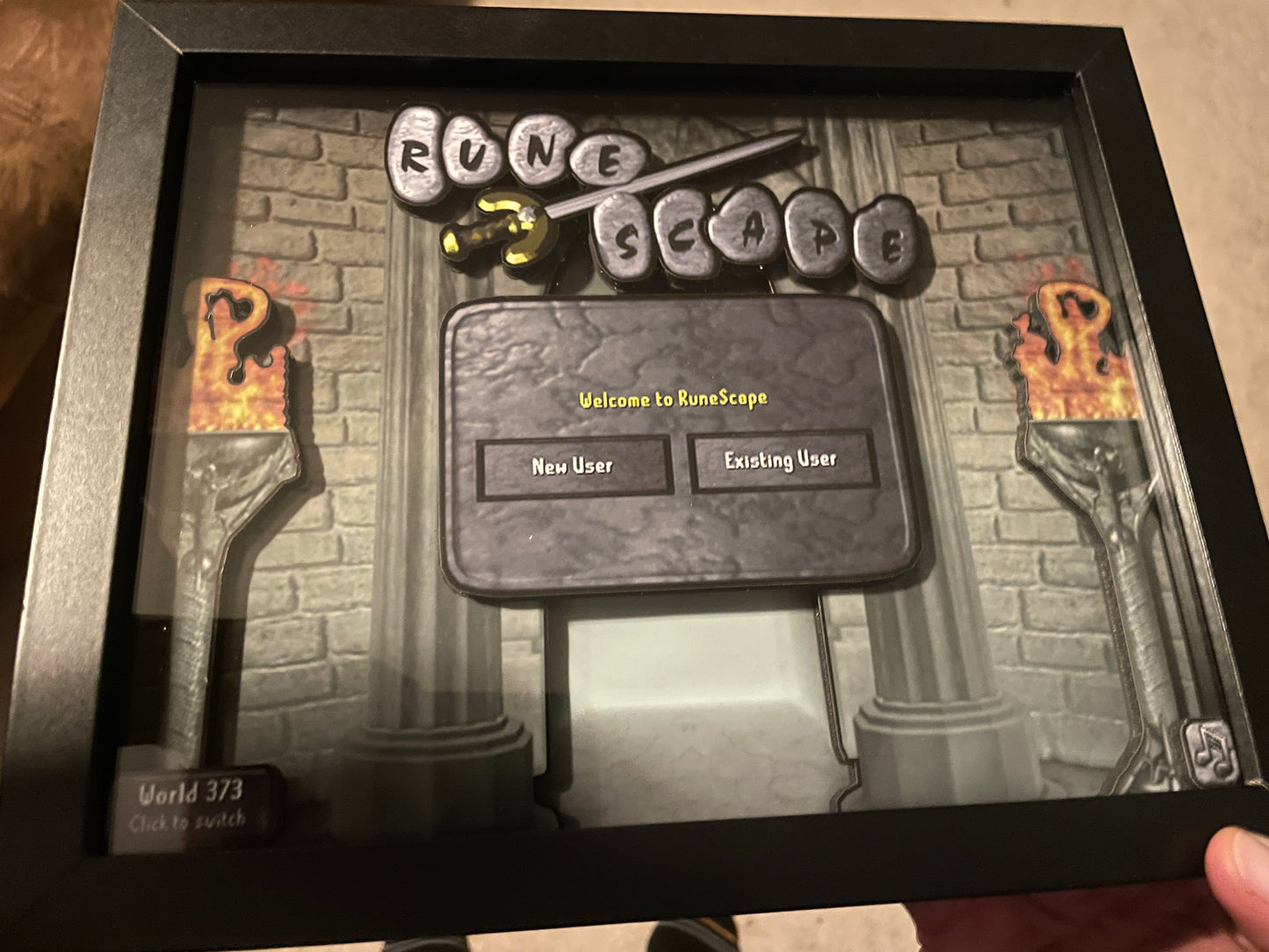 Runescape - 8x10" 3D Shadow Box!