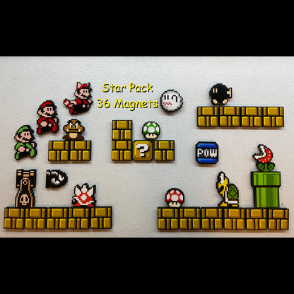 Star Pack - Magnets - Nintendo Super Mario Brothers 3!