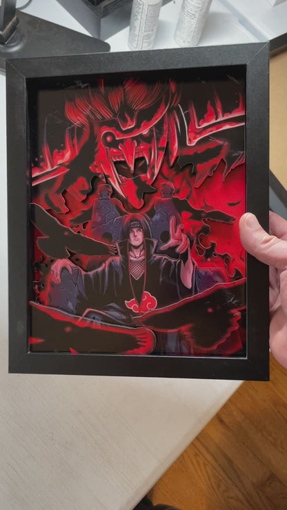 Naruto - Itachi - 3D 8x10 Shadow Box!