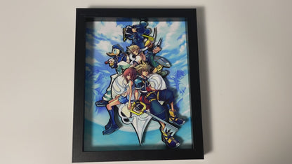 Kingdom Hearts 2 - Playstation - 8x10 3D Shadow Box!