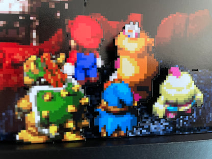 Super Mario RPG - Legend of the Seven Stars - 8x10 3D Shadow Box!